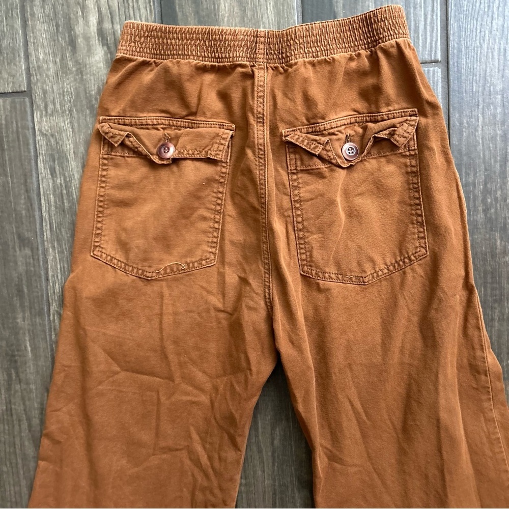 The GREAT. The General Wide Leg Cropped Pants in Cooper Sz 26 - Picture 7 of 9